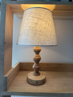Bobbin Beech Style Rechargeable Touch Lamp