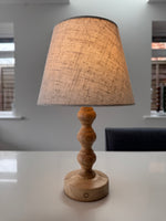 Bobbin Beech Style Rechargeable Touch Lamp