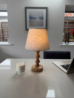 Bobbin Beech Style Rechargeable Touch Lamp