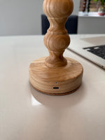 Bobbin Beech Style Rechargeable Touch Lamp