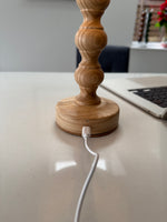 Bobbin Beech Style Rechargeable Touch Lamp