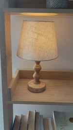 Bobbin Beech Style Rechargeable Touch Lamp
