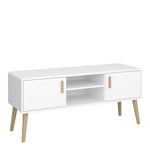 Pavona TV Table 2 Doors, Pure White