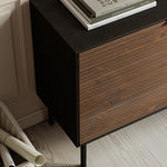 Soma Sideboard 2 Doors + 3 Drawers Granulated Black Brushed espresso