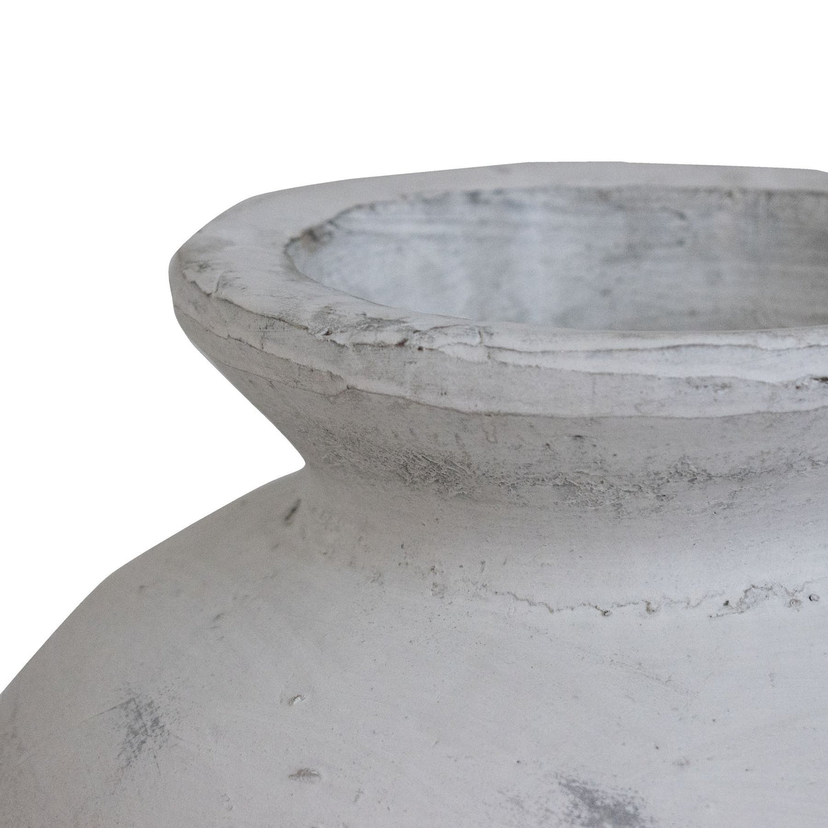 Darcey Antique White Vase