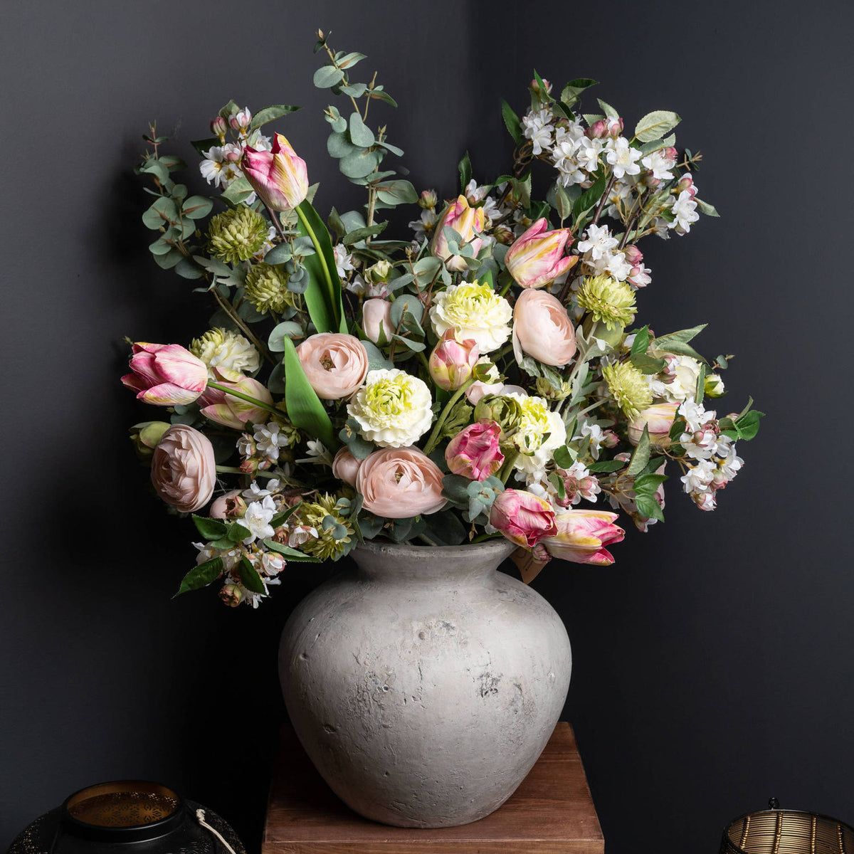 Darcey Antique White Vase