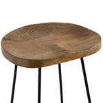 Franklin Hardwood Shape Bar Stool