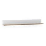 Chelsea Wall Shelfin White with Oak Trim