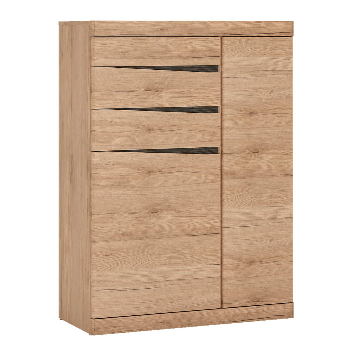 Kensington 2 Door 3 Drawer Cabinetin Oak