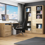 Shetland Tall Narrow 3 Drawer bookcase