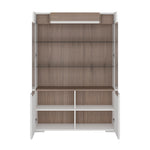 Toronto Low glazed 2 door display cabinet with internal shelves (inc. Plexi Lighting)