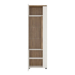 Toledo 1 door display cabinet (LH) in White and Oak