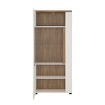 Toledo 1 door low display cabinet (LH) in White and Oak