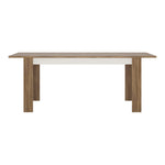 Toledo extending dining table in White and Oak