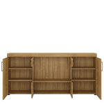 Cortina 4 door wide glazed sideboard in Grandson Oak