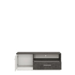 Zingaro 1 door 1 drawer TV cabinet in Grey and White