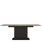 Brolo Extending Dining tablein Walnut and Black