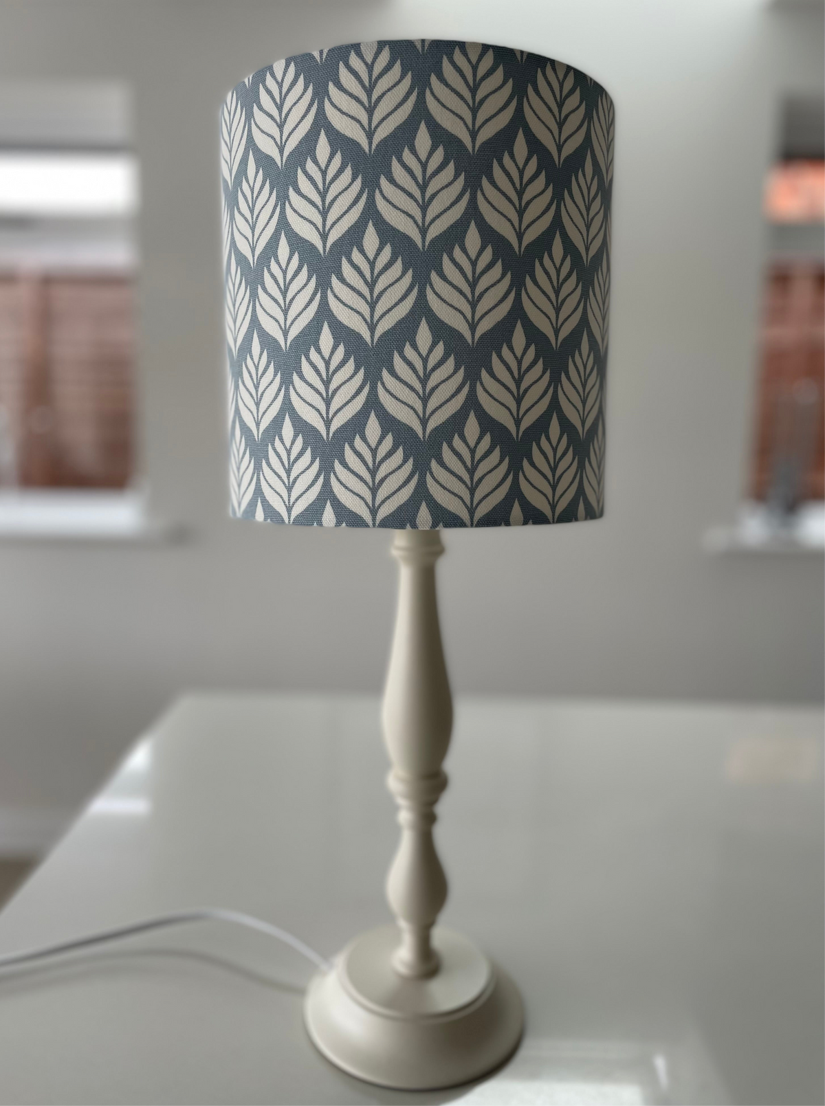 Elise Lampshade in Chambray Blue