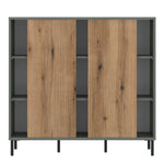 Darwin Sideboard 2 Door in Green/Oak