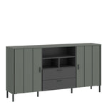 Arundel Sideboard 2 Door 2 Drawer in Green/Grey