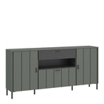 Arundel Sideboard 2 Door 1 Flap 1 Drawer in Green/Grey