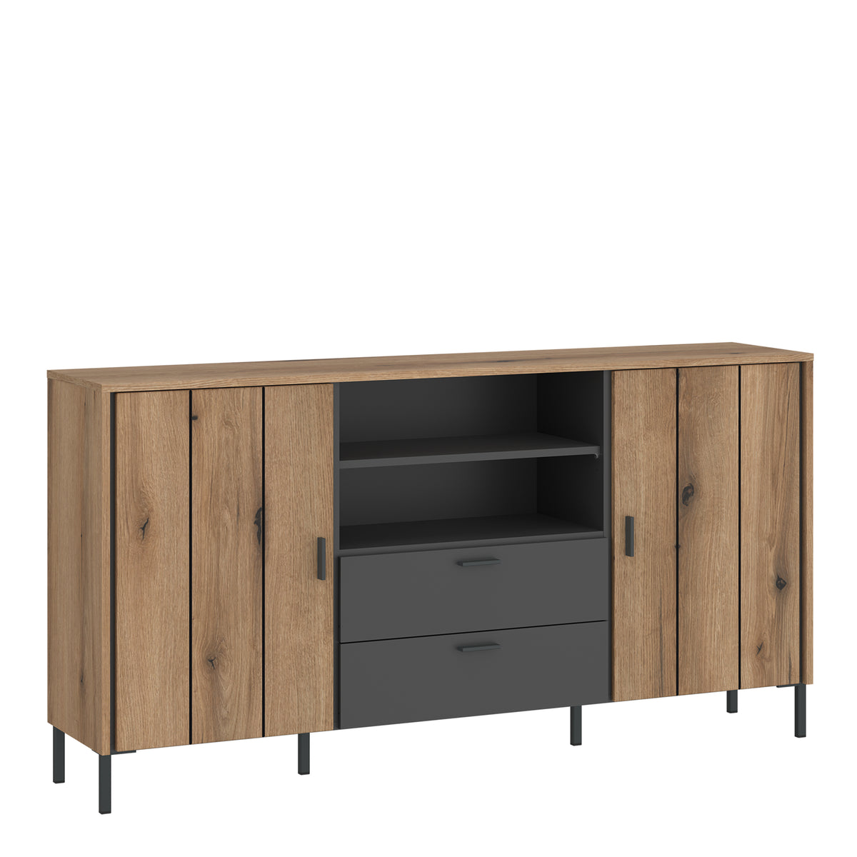 Arundel Sideboard 2 Door 2 Drawer in Oak/Grey