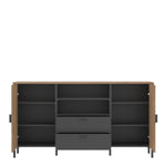 Arundel Sideboard 2 Door 2 Drawer in Oak/Grey