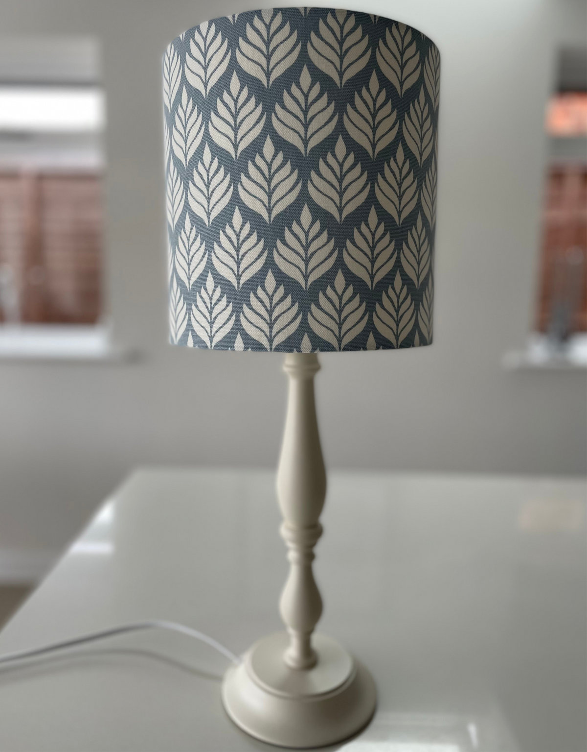 Elise Lampshade in Chambray Blue