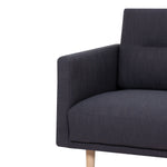 Larvik 2.5 Seater Sofa - Anthracite, Oak Legs