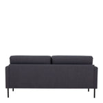 Larvik 2.5 Seater Sofa -Anthracite, Black Legs