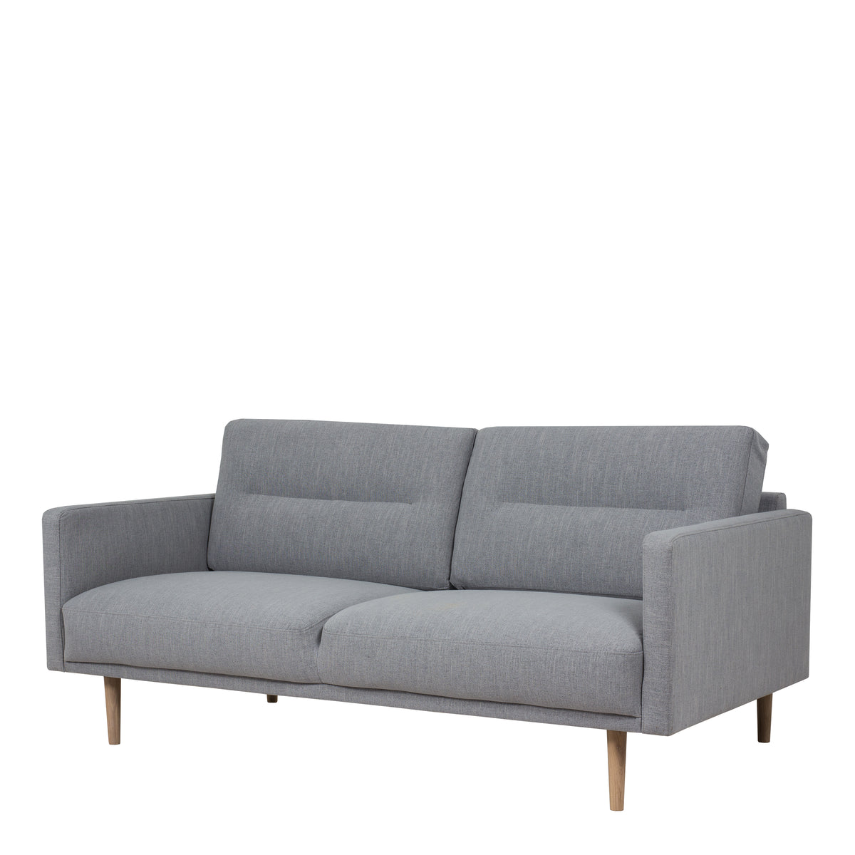 Larvik 2.5 Seater Sofa - Grey, Oak Legs