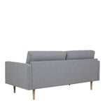 Larvik 2.5 Seater Sofa - Grey, Oak Legs