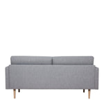 Larvik 2.5 Seater Sofa - Grey, Oak Legs