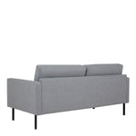 Larvik 2.5 Seater Sofa - Grey, Black Legs