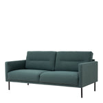 Larvik 2.5 Seater Sofa - Dark Green, Black Legs