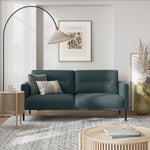 Larvik 2.5 Seater Sofa - Dark Green, Black Legs