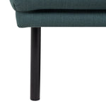 Larvik 2.5 Seater Sofa - Dark Green, Black Legs