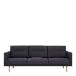 Larvik 3 Seater Sofa - Anthracite, Oak Legs