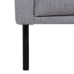 Larvik 3 Seater Sofa - Grey, Black Legs