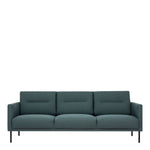 Larvik 3 Seater Sofa - Dark Green, Black Legs