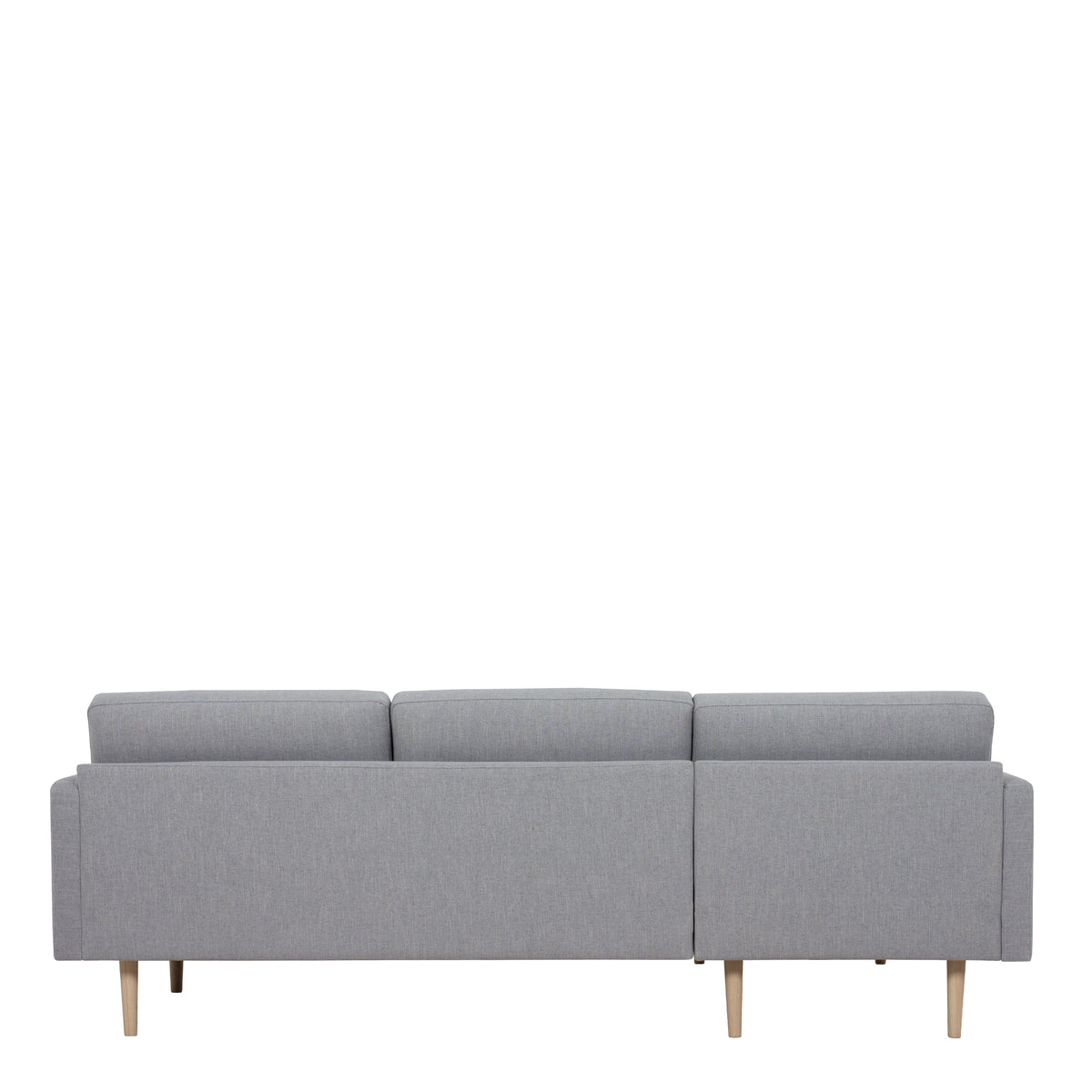 Larvik Chaiselongue Sofa(LH) - Grey, Oak Legs