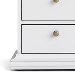 Paris Bedside 2 Drawers in White and Oak