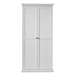 Paris Wardrobe with 2 Doors in White