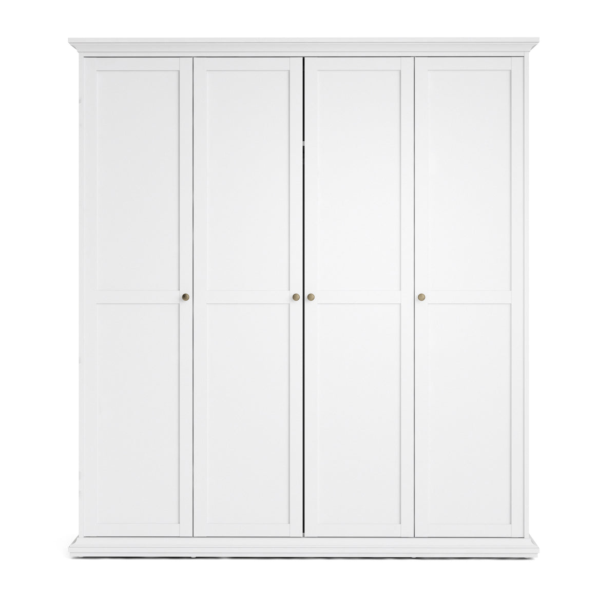 Paris Wardrobe with 4 Doors in White