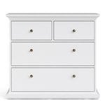 Paris Chest of 4 Drawers in White