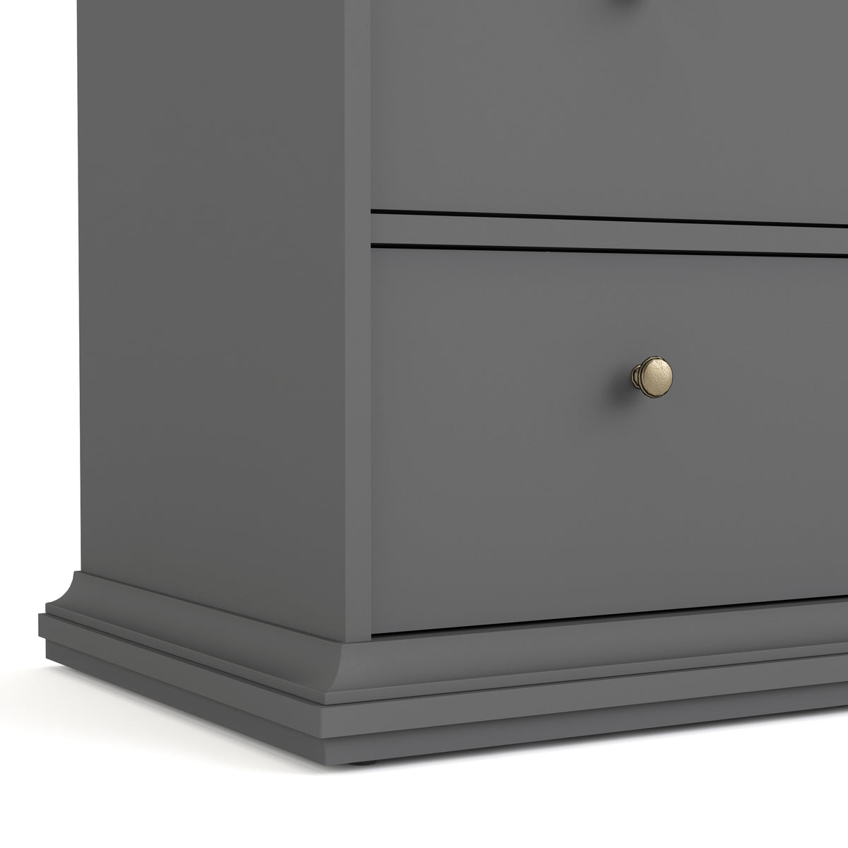 Paris Chest of 4 Drawers in Matt Grey