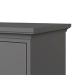 Paris Chest 5 drawers in Matt Grey