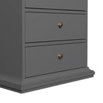 Paris Chest 5 drawers in Matt Grey