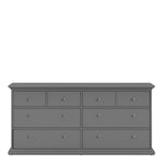 Paris Chest of 8 Drawers in Matt Grey