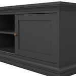 Paris TV-unit 2 frame Doors in Matt Grey